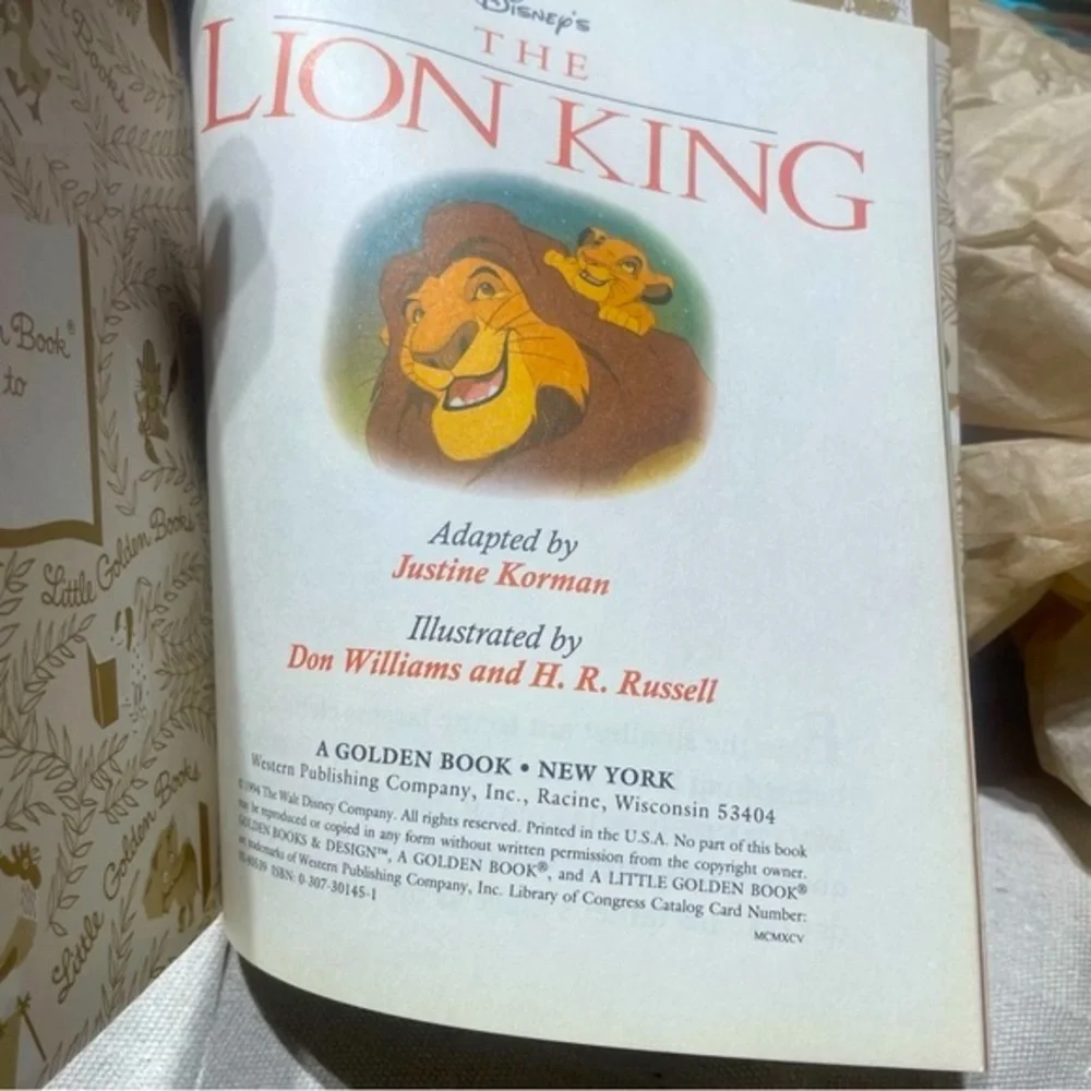 Brand New Vintage The Little Golden Book Disney The Lion King - Picture 3 of 11